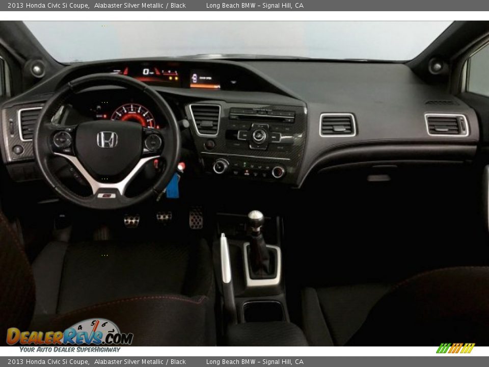 2013 Honda Civic Si Coupe Alabaster Silver Metallic / Black Photo #19