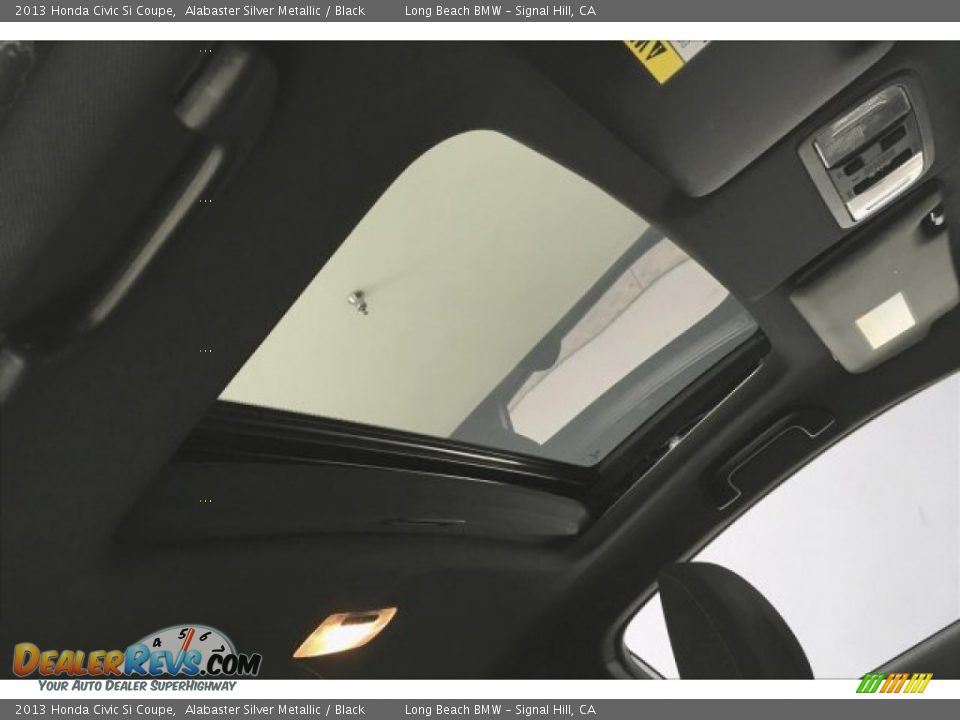 2013 Honda Civic Si Coupe Alabaster Silver Metallic / Black Photo #24