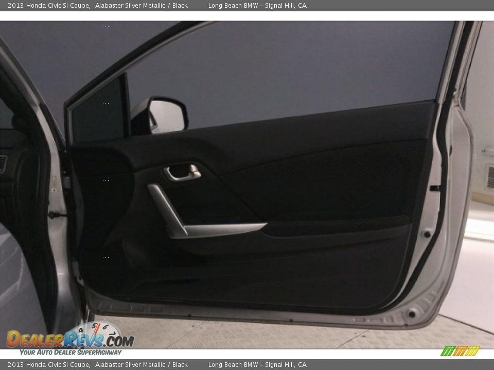 2013 Honda Civic Si Coupe Alabaster Silver Metallic / Black Photo #25