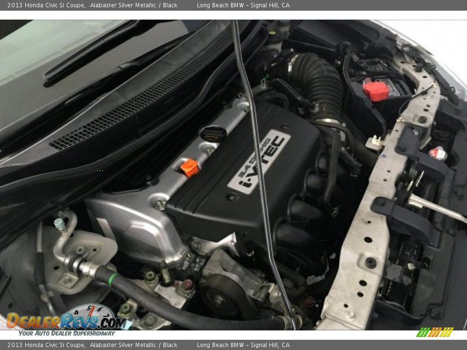 2013 Honda Civic Si Coupe Alabaster Silver Metallic / Black Photo #26