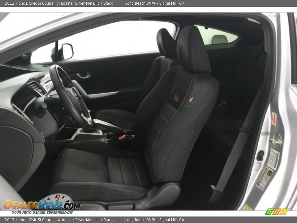 2013 Honda Civic Si Coupe Alabaster Silver Metallic / Black Photo #31