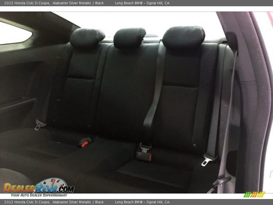2013 Honda Civic Si Coupe Alabaster Silver Metallic / Black Photo #32