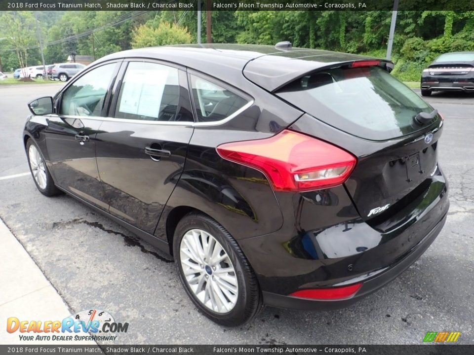 2018 Ford Focus Titanium Hatch Shadow Black / Charcoal Black Photo #6