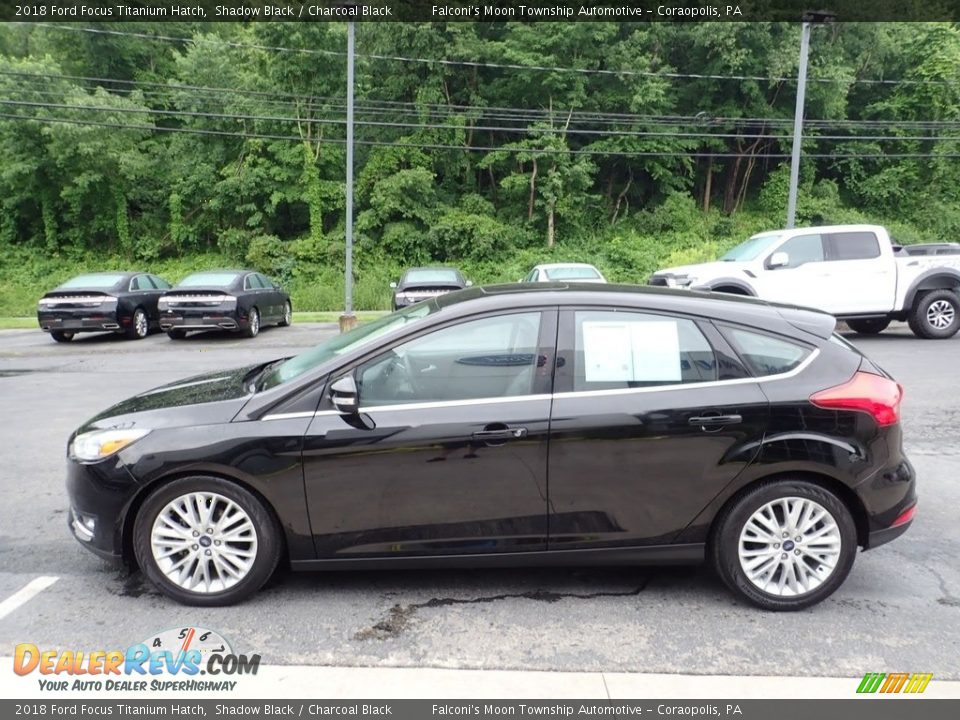 2018 Ford Focus Titanium Hatch Shadow Black / Charcoal Black Photo #7