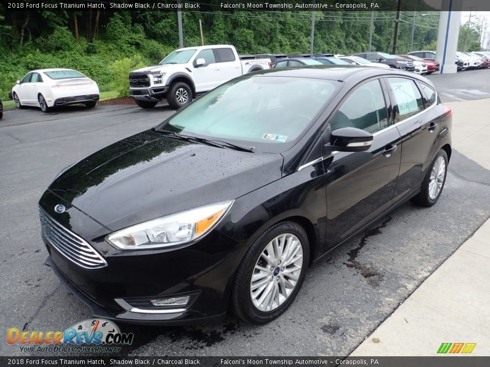 2018 Ford Focus Titanium Hatch Shadow Black / Charcoal Black Photo #8