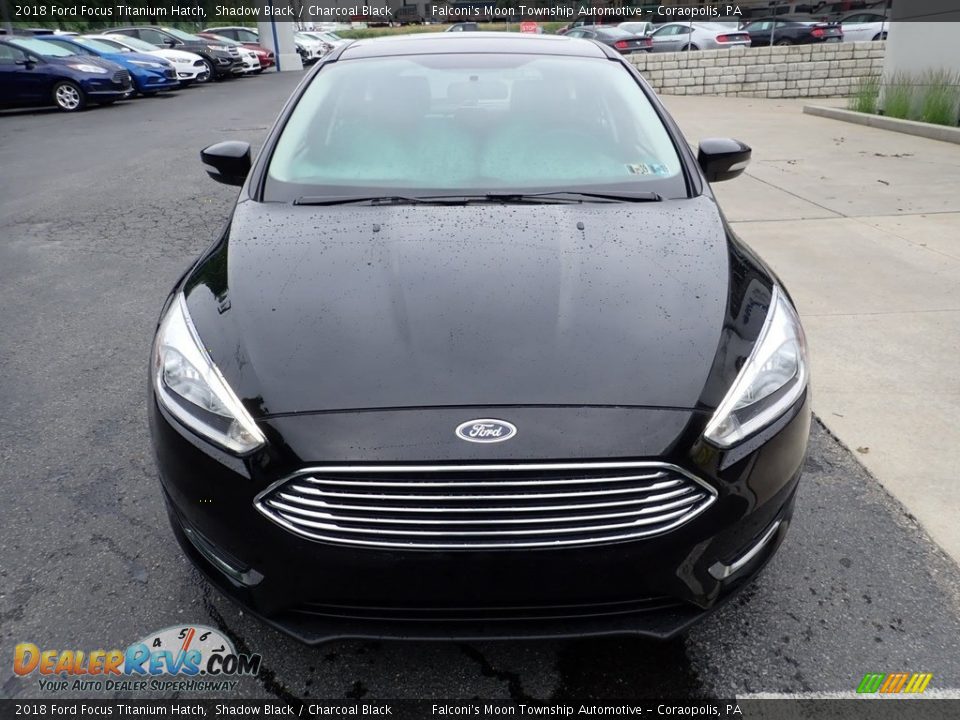 2018 Ford Focus Titanium Hatch Shadow Black / Charcoal Black Photo #9