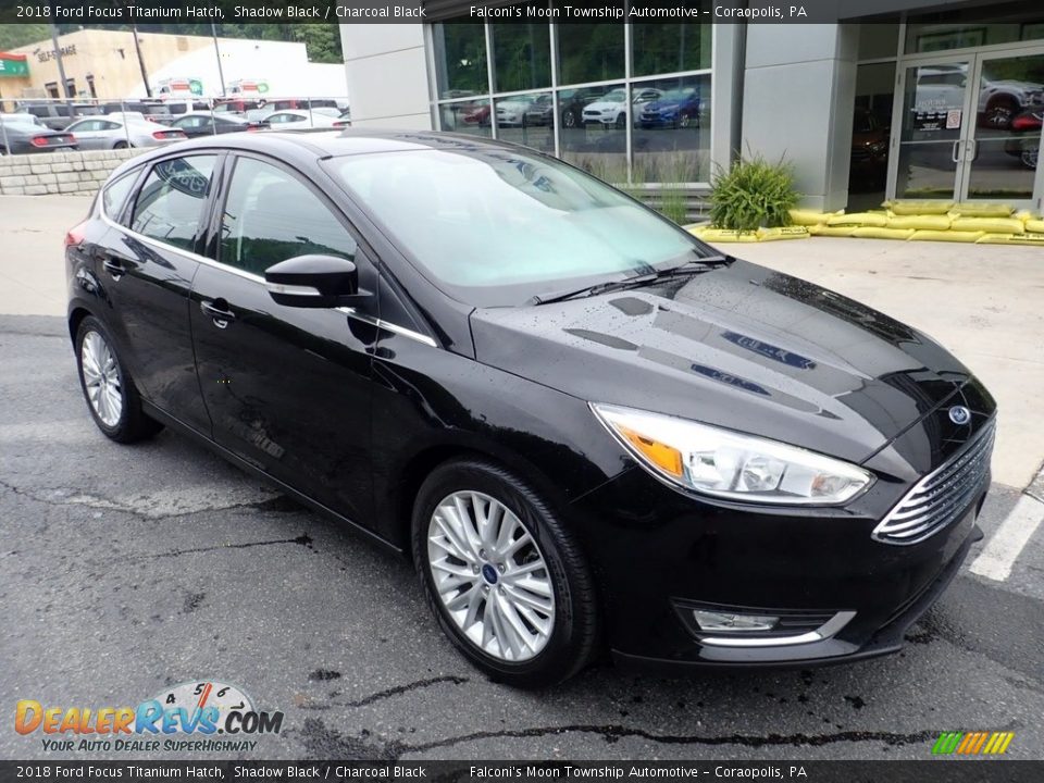 2018 Ford Focus Titanium Hatch Shadow Black / Charcoal Black Photo #10