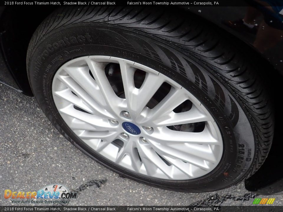 2018 Ford Focus Titanium Hatch Shadow Black / Charcoal Black Photo #11