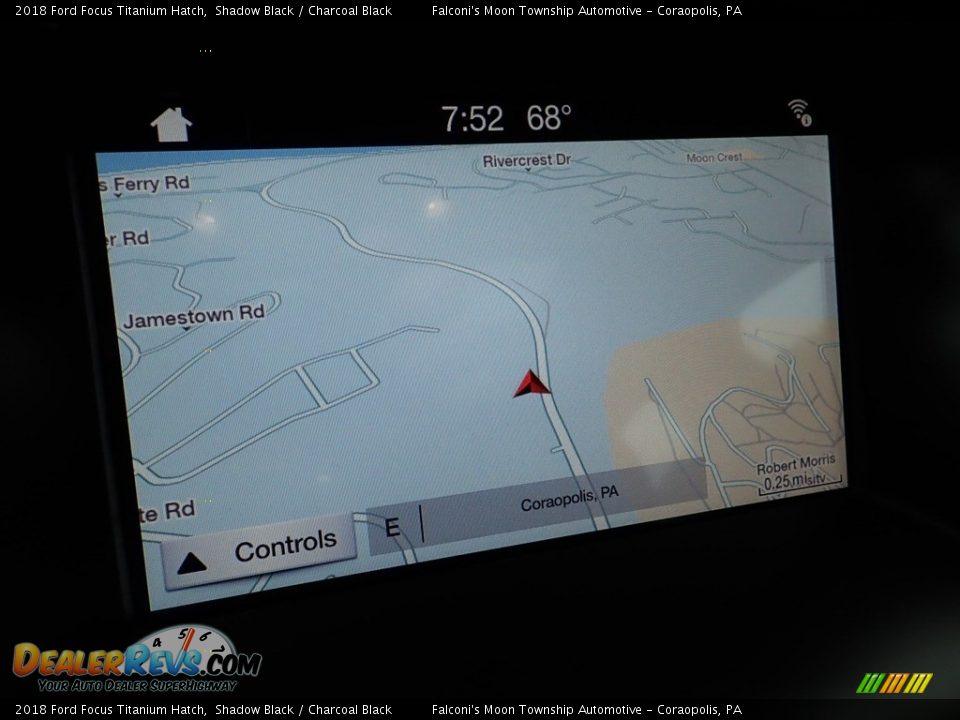 2018 Ford Focus Titanium Hatch Shadow Black / Charcoal Black Photo #21