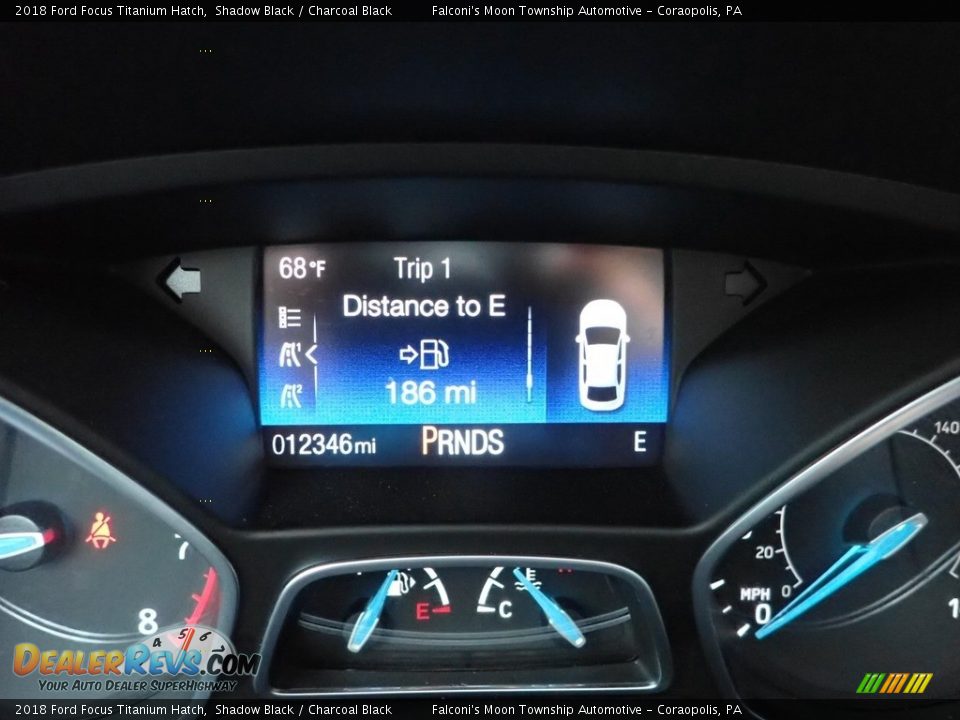 2018 Ford Focus Titanium Hatch Shadow Black / Charcoal Black Photo #24