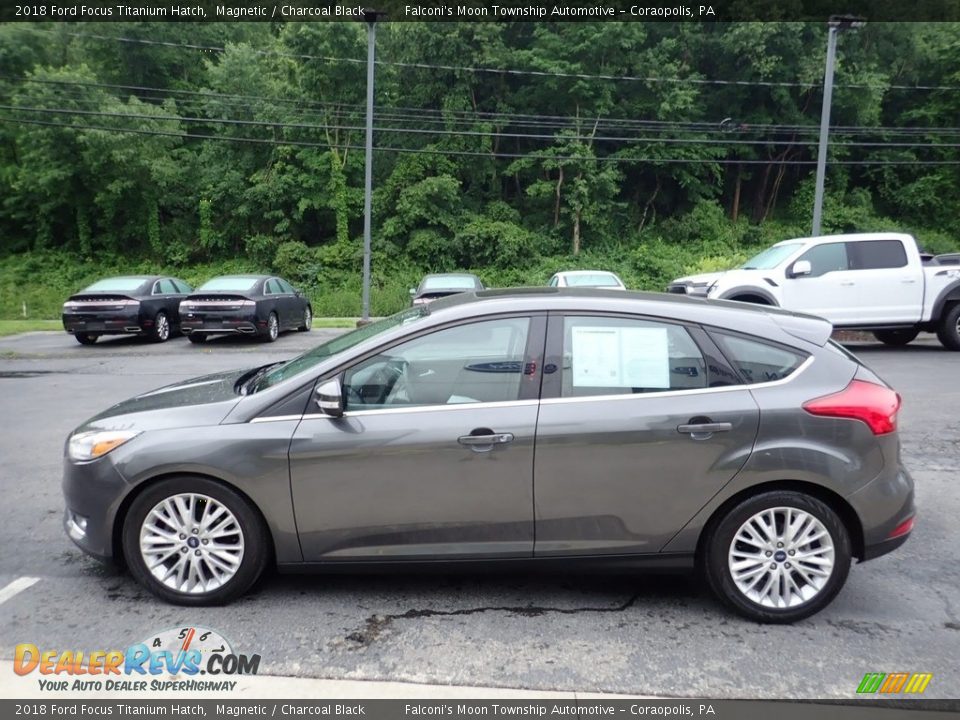 2018 Ford Focus Titanium Hatch Magnetic / Charcoal Black Photo #7