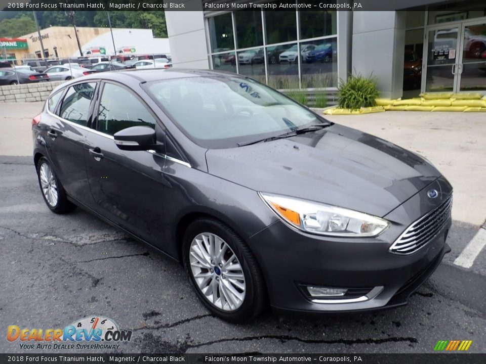 2018 Ford Focus Titanium Hatch Magnetic / Charcoal Black Photo #10