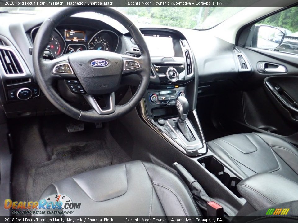 2018 Ford Focus Titanium Hatch Magnetic / Charcoal Black Photo #18
