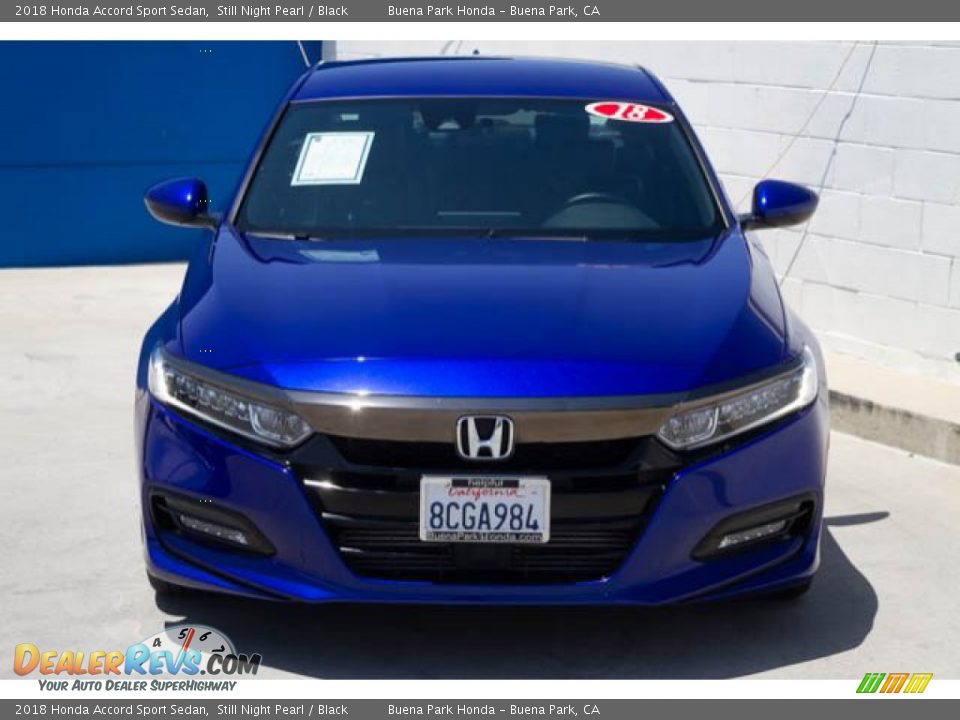 2018 Honda Accord Sport Sedan Still Night Pearl / Black Photo #7
