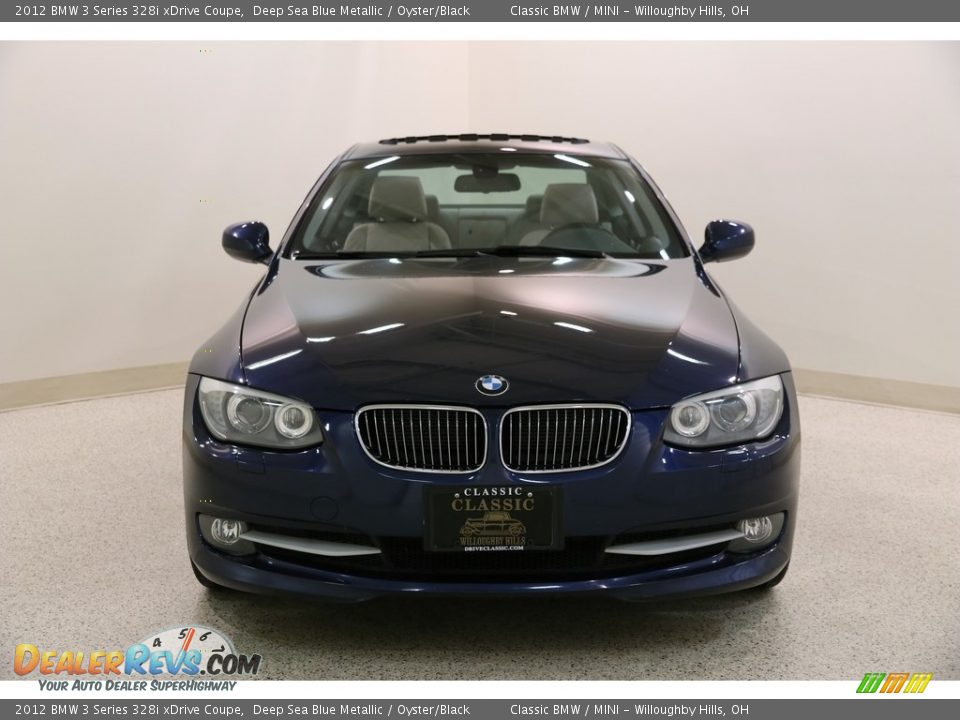 2012 BMW 3 Series 328i xDrive Coupe Deep Sea Blue Metallic / Oyster/Black Photo #2