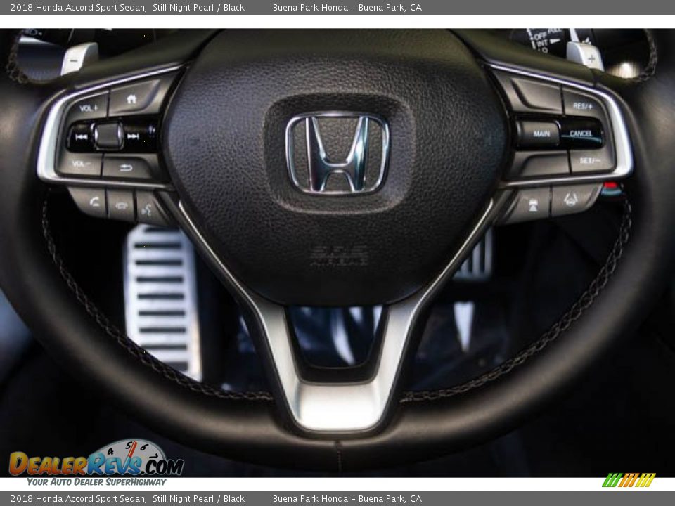 2018 Honda Accord Sport Sedan Still Night Pearl / Black Photo #13