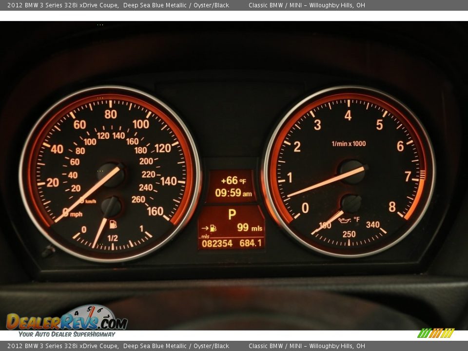 2012 BMW 3 Series 328i xDrive Coupe Deep Sea Blue Metallic / Oyster/Black Photo #8