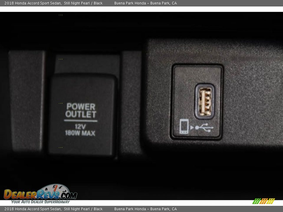 2018 Honda Accord Sport Sedan Still Night Pearl / Black Photo #15