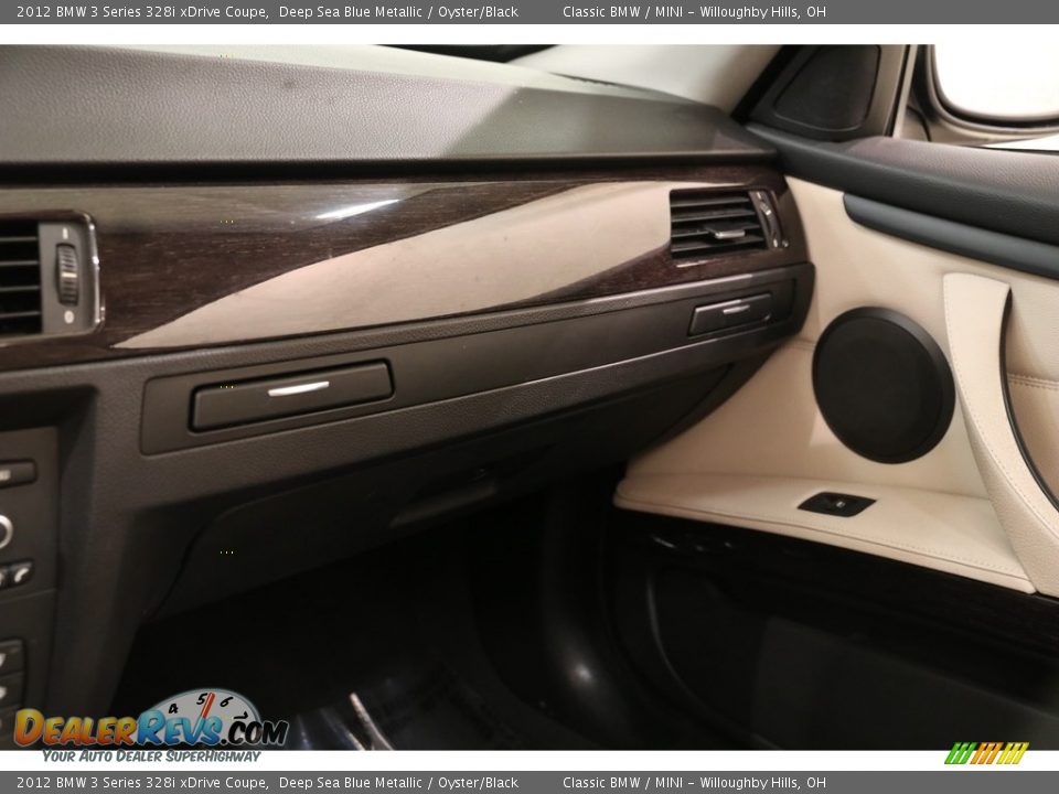 2012 BMW 3 Series 328i xDrive Coupe Deep Sea Blue Metallic / Oyster/Black Photo #10