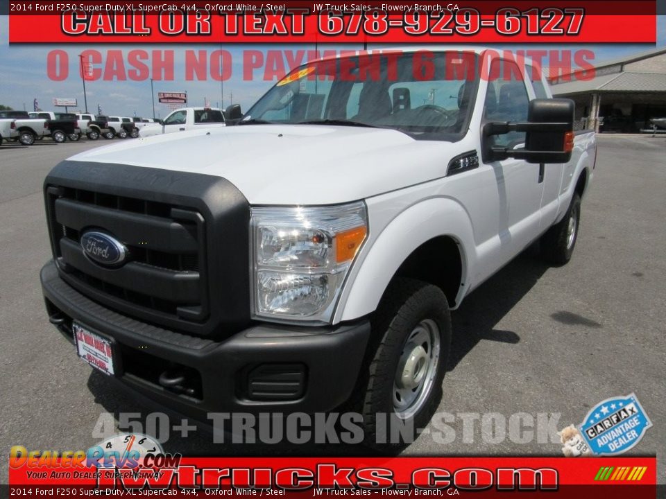 2014 Ford F250 Super Duty XL SuperCab 4x4 Oxford White / Steel Photo #1