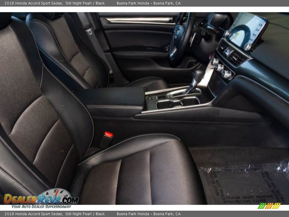 2018 Honda Accord Sport Sedan Still Night Pearl / Black Photo #21