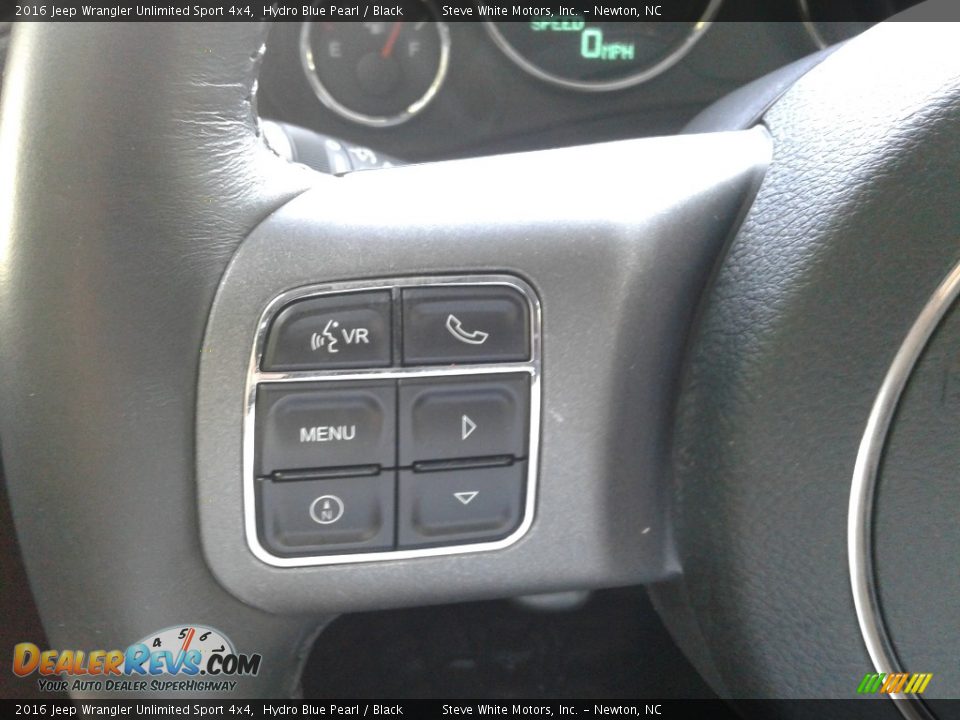 2016 Jeep Wrangler Unlimited Sport 4x4 Hydro Blue Pearl / Black Photo #17