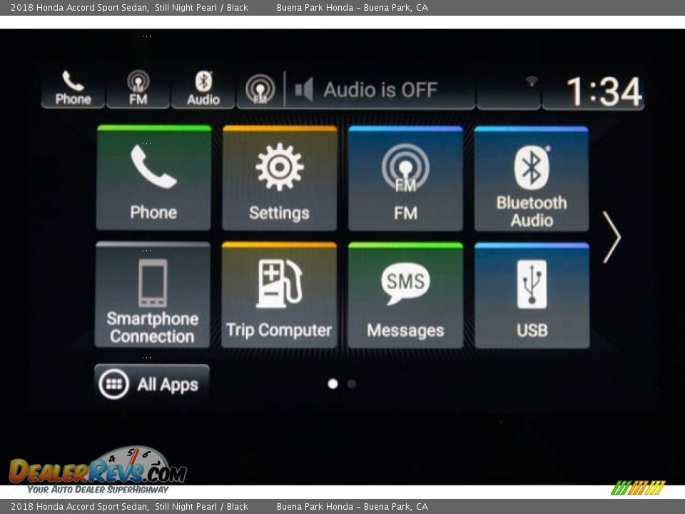 2018 Honda Accord Sport Sedan Still Night Pearl / Black Photo #23