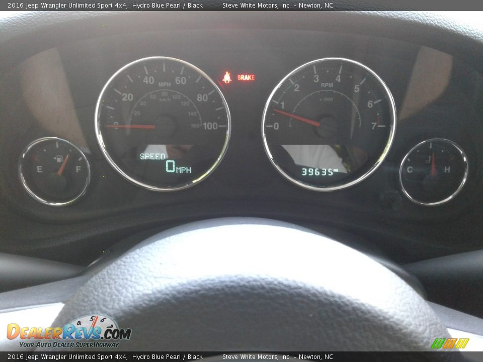 2016 Jeep Wrangler Unlimited Sport 4x4 Hydro Blue Pearl / Black Photo #19