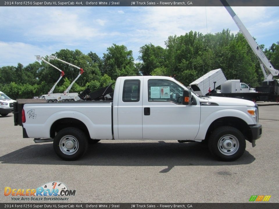 2014 Ford F250 Super Duty XL SuperCab 4x4 Oxford White / Steel Photo #6