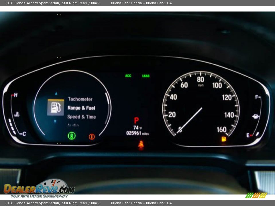 2018 Honda Accord Sport Sedan Still Night Pearl / Black Photo #25
