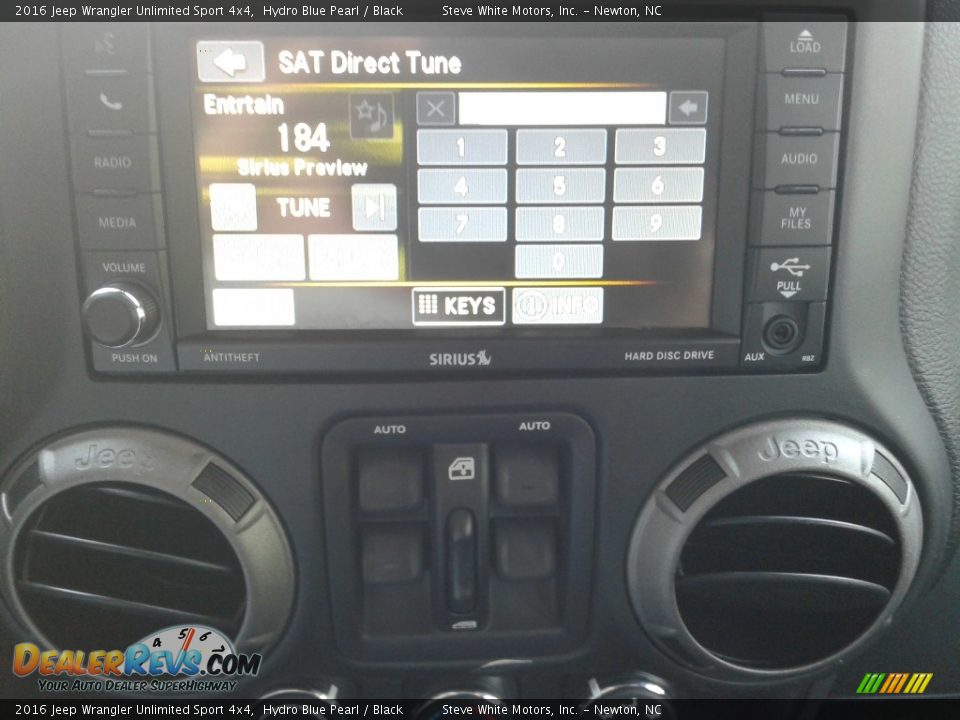 2016 Jeep Wrangler Unlimited Sport 4x4 Hydro Blue Pearl / Black Photo #21