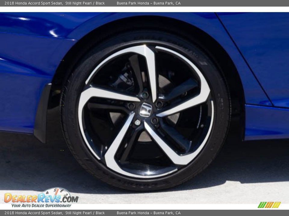 2018 Honda Accord Sport Sedan Still Night Pearl / Black Photo #34
