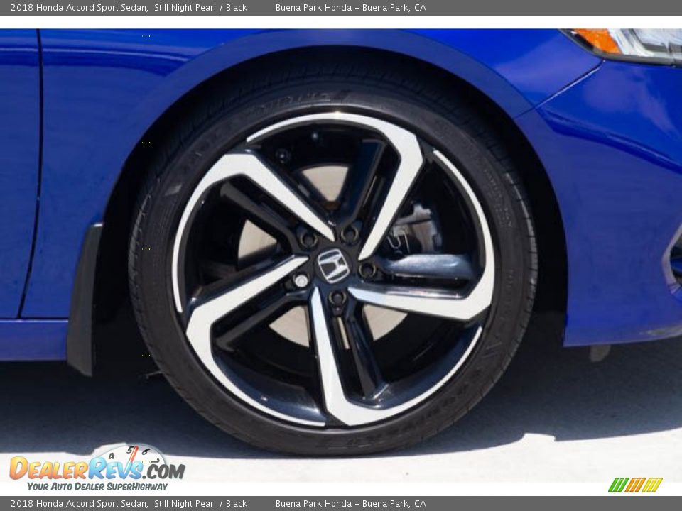 2018 Honda Accord Sport Sedan Still Night Pearl / Black Photo #35