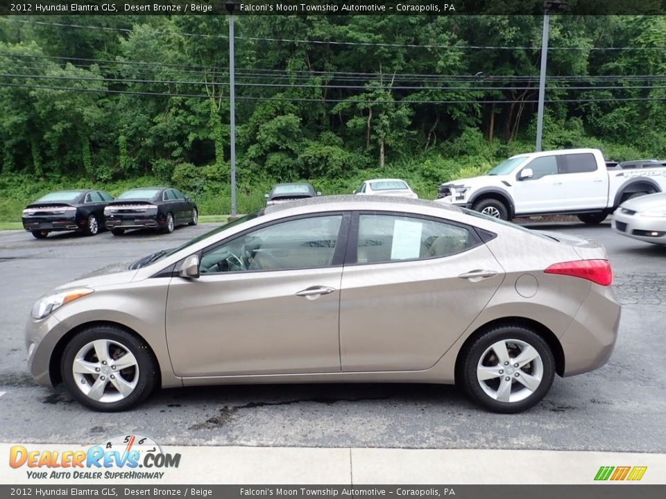 2012 Hyundai Elantra GLS Desert Bronze / Beige Photo #5
