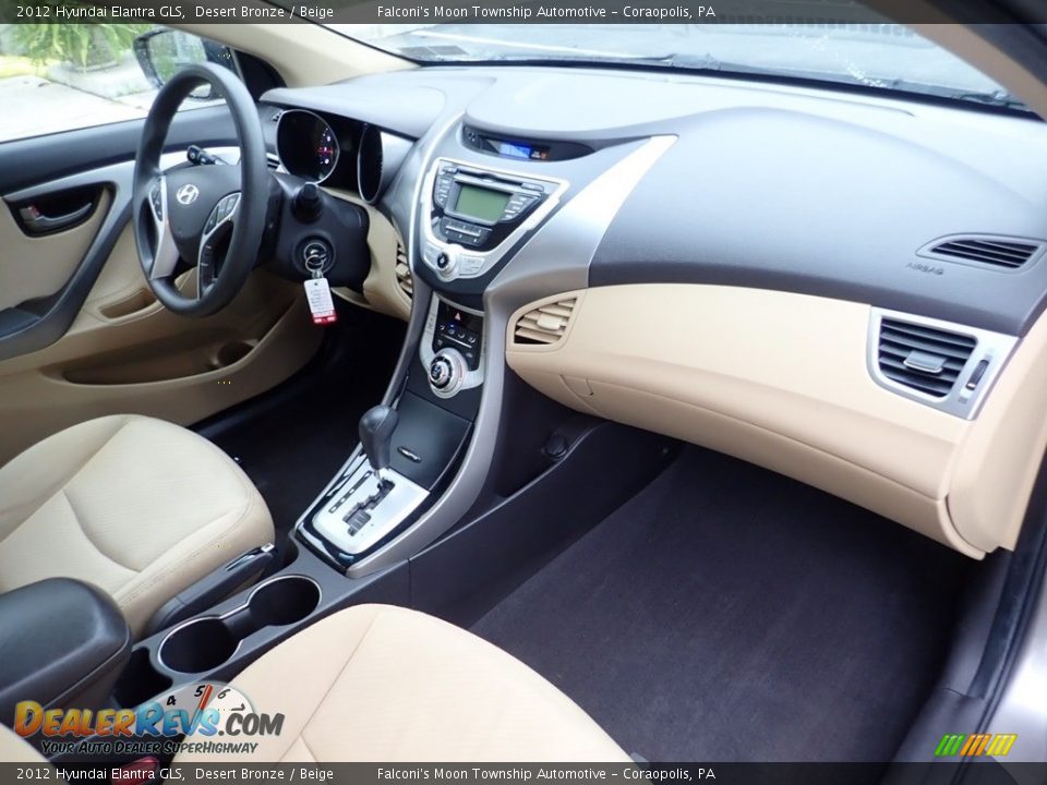 2012 Hyundai Elantra GLS Desert Bronze / Beige Photo #10