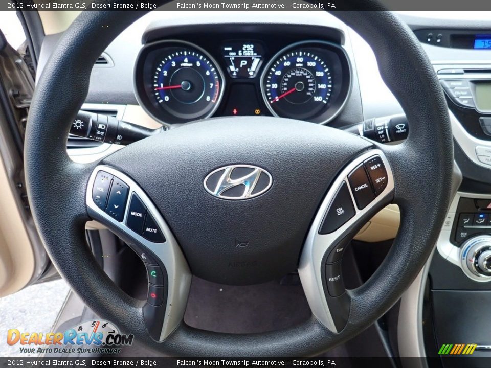 2012 Hyundai Elantra GLS Desert Bronze / Beige Photo #21