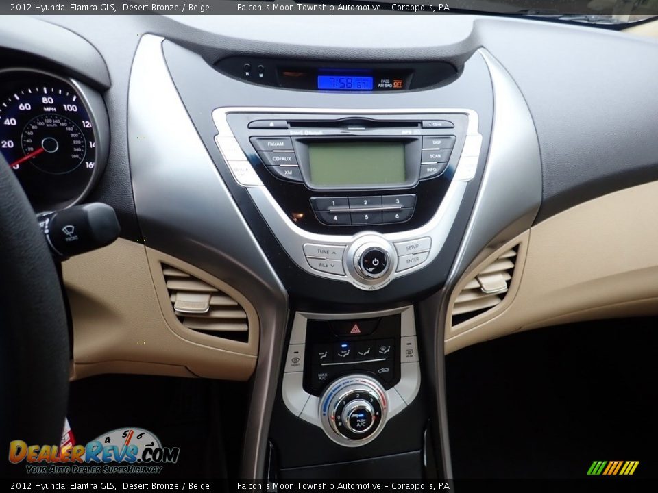 2012 Hyundai Elantra GLS Desert Bronze / Beige Photo #23