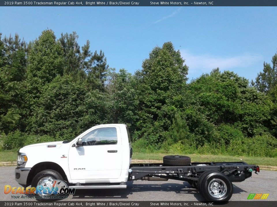 2019 Ram 3500 Tradesman Regular Cab 4x4 Bright White / Black/Diesel Gray Photo #1