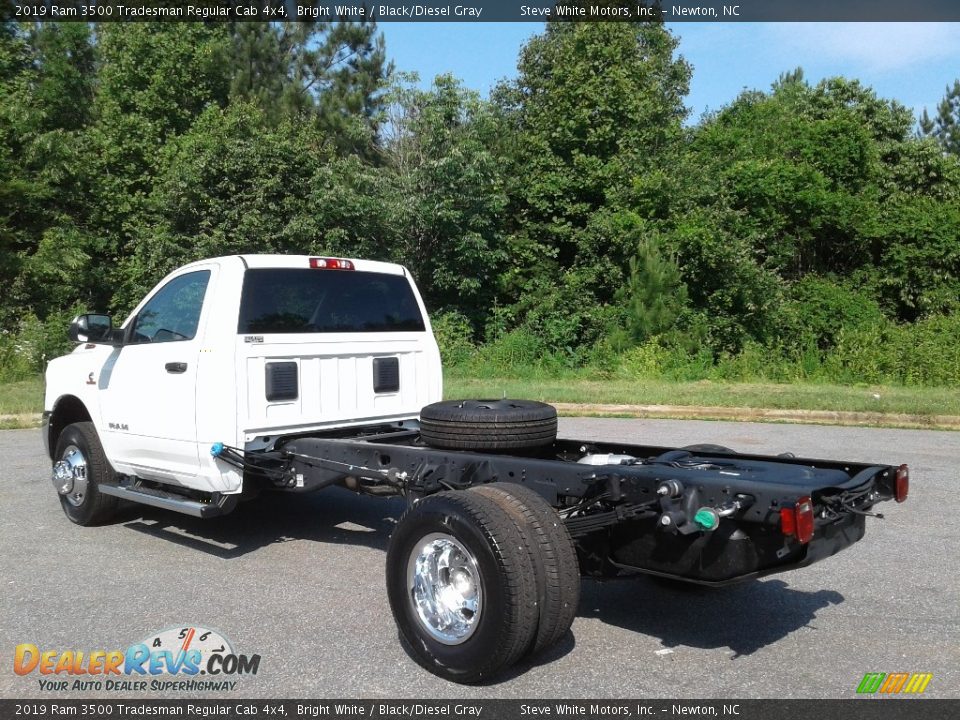 2019 Ram 3500 Tradesman Regular Cab 4x4 Bright White / Black/Diesel Gray Photo #8