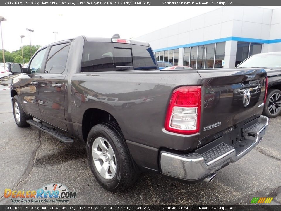 2019 Ram 1500 Big Horn Crew Cab 4x4 Granite Crystal Metallic / Black/Diesel Gray Photo #4