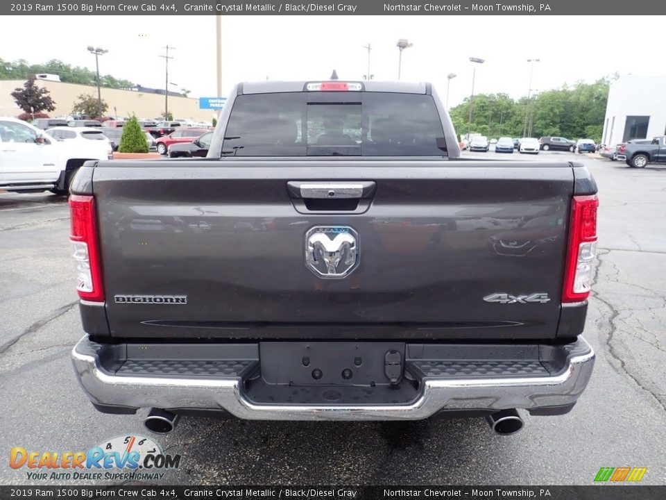 2019 Ram 1500 Big Horn Crew Cab 4x4 Granite Crystal Metallic / Black/Diesel Gray Photo #6