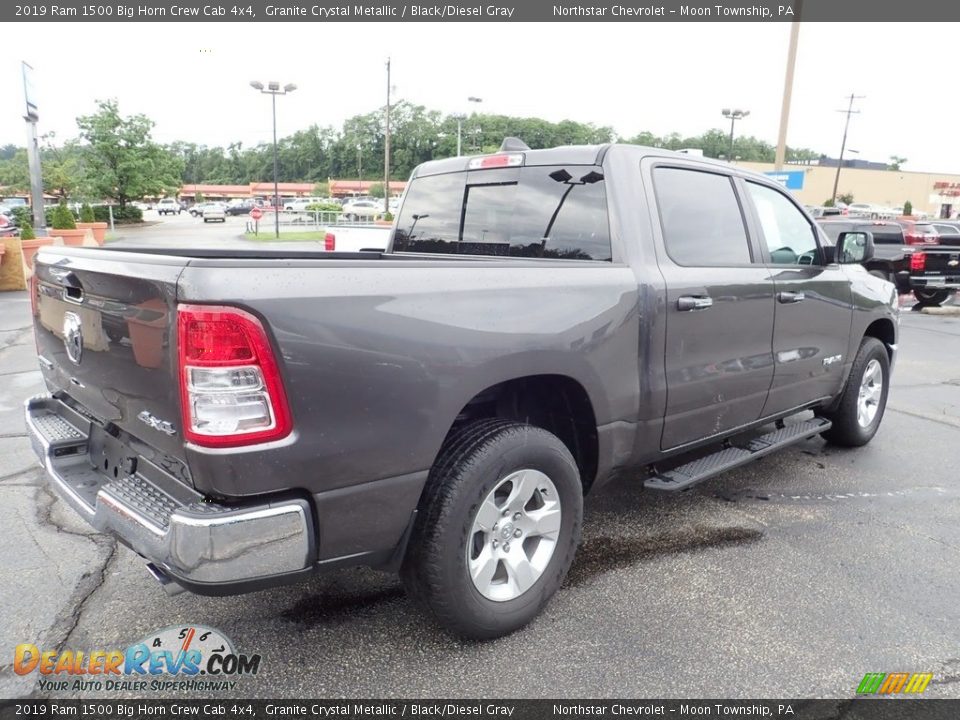 2019 Ram 1500 Big Horn Crew Cab 4x4 Granite Crystal Metallic / Black/Diesel Gray Photo #8