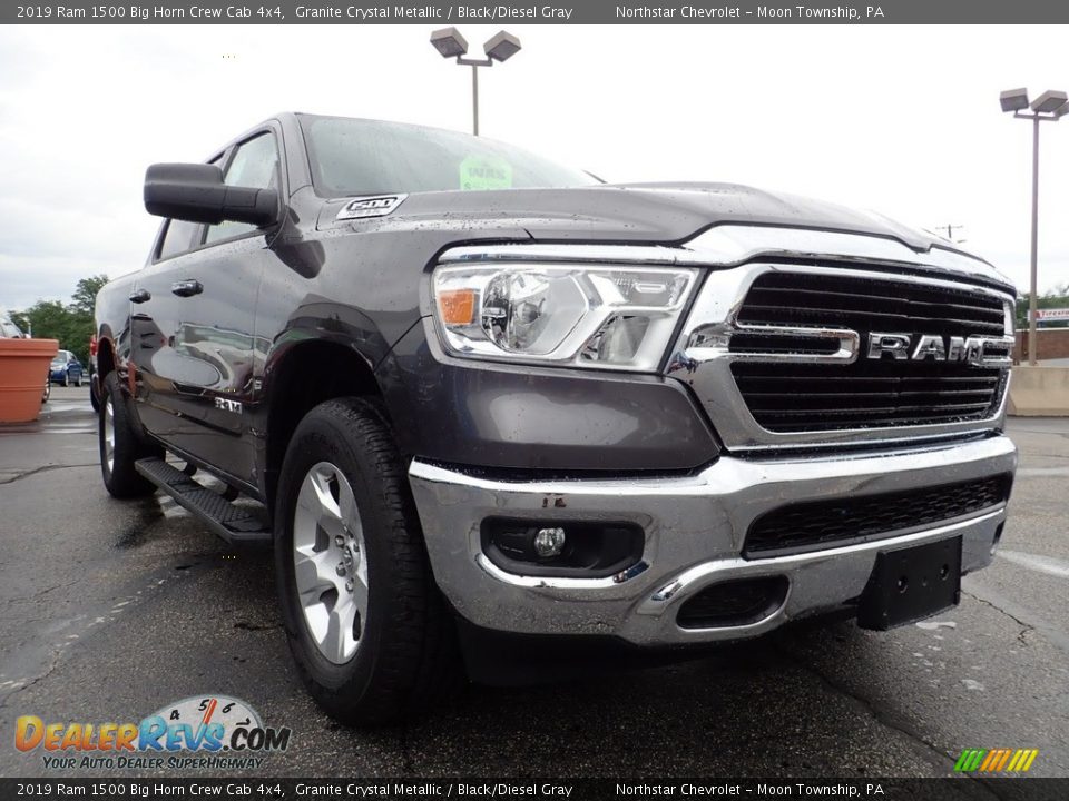 2019 Ram 1500 Big Horn Crew Cab 4x4 Granite Crystal Metallic / Black/Diesel Gray Photo #11