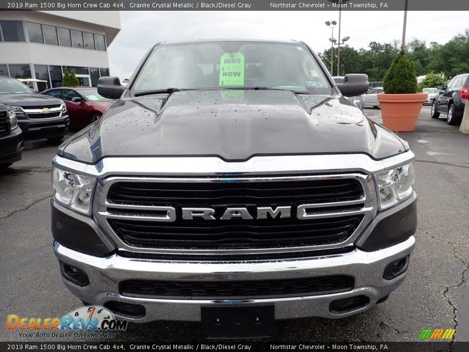 2019 Ram 1500 Big Horn Crew Cab 4x4 Granite Crystal Metallic / Black/Diesel Gray Photo #12