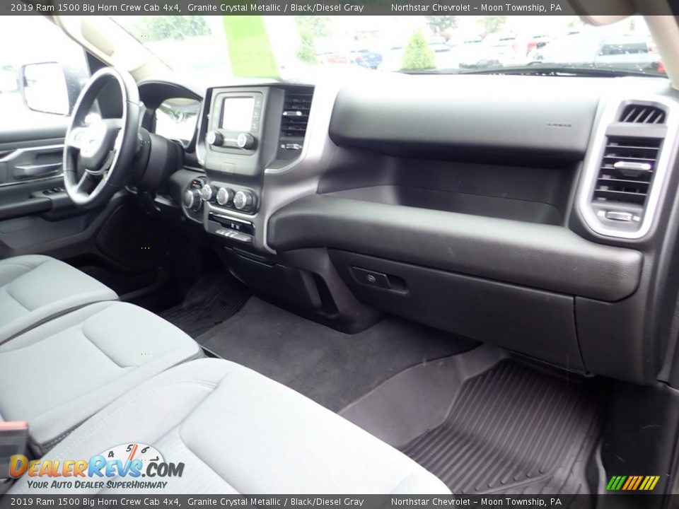 2019 Ram 1500 Big Horn Crew Cab 4x4 Granite Crystal Metallic / Black/Diesel Gray Photo #15