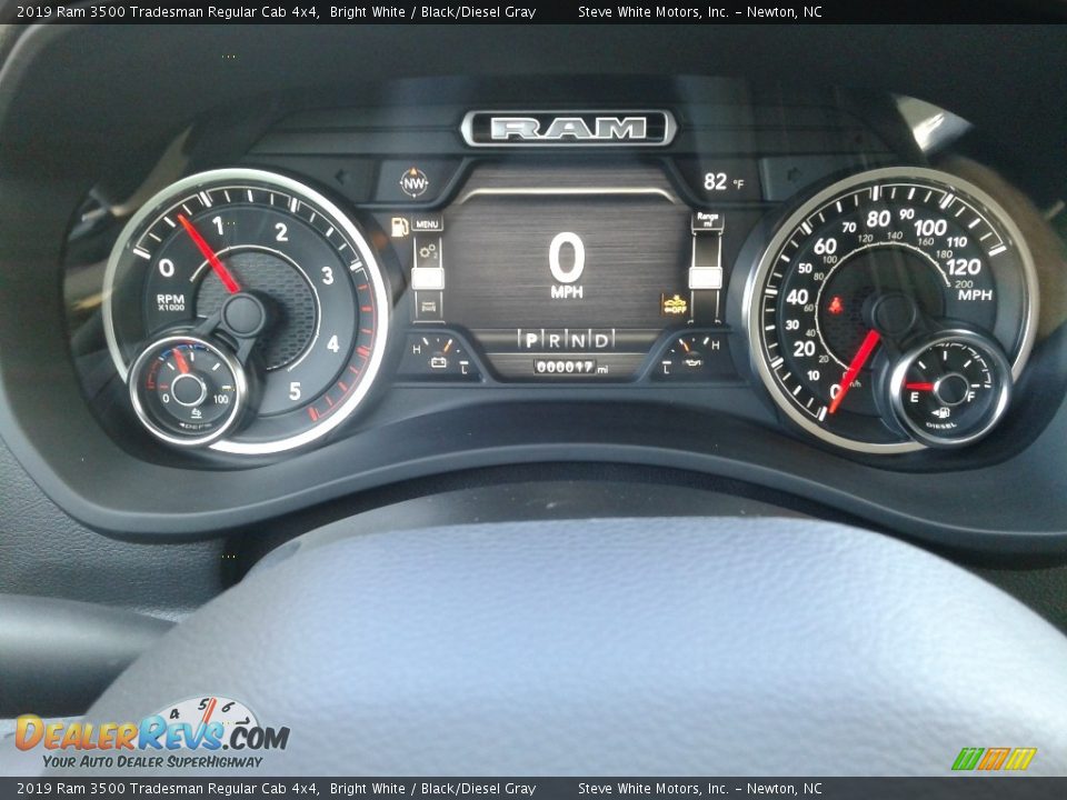 2019 Ram 3500 Tradesman Regular Cab 4x4 Bright White / Black/Diesel Gray Photo #18