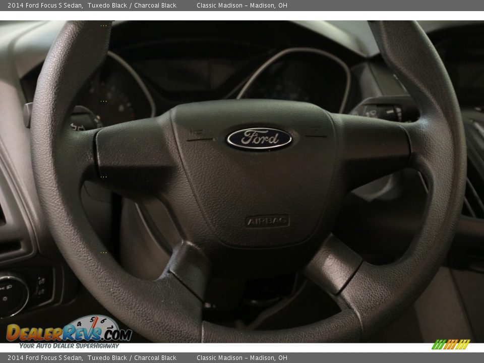 2014 Ford Focus S Sedan Tuxedo Black / Charcoal Black Photo #7