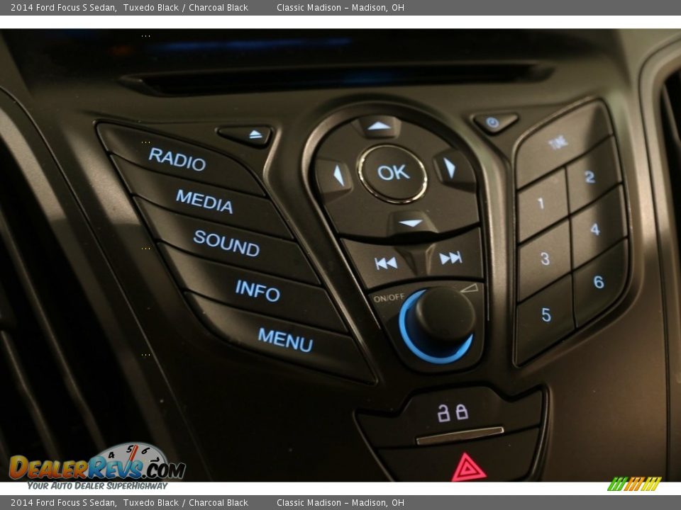 2014 Ford Focus S Sedan Tuxedo Black / Charcoal Black Photo #10