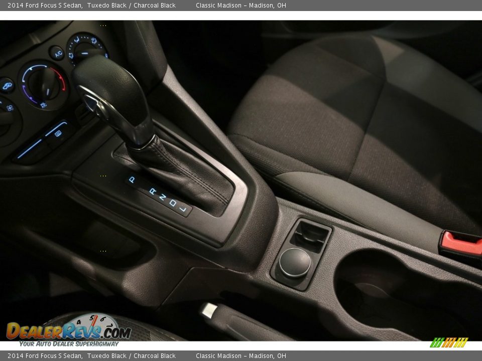 2014 Ford Focus S Sedan Tuxedo Black / Charcoal Black Photo #12