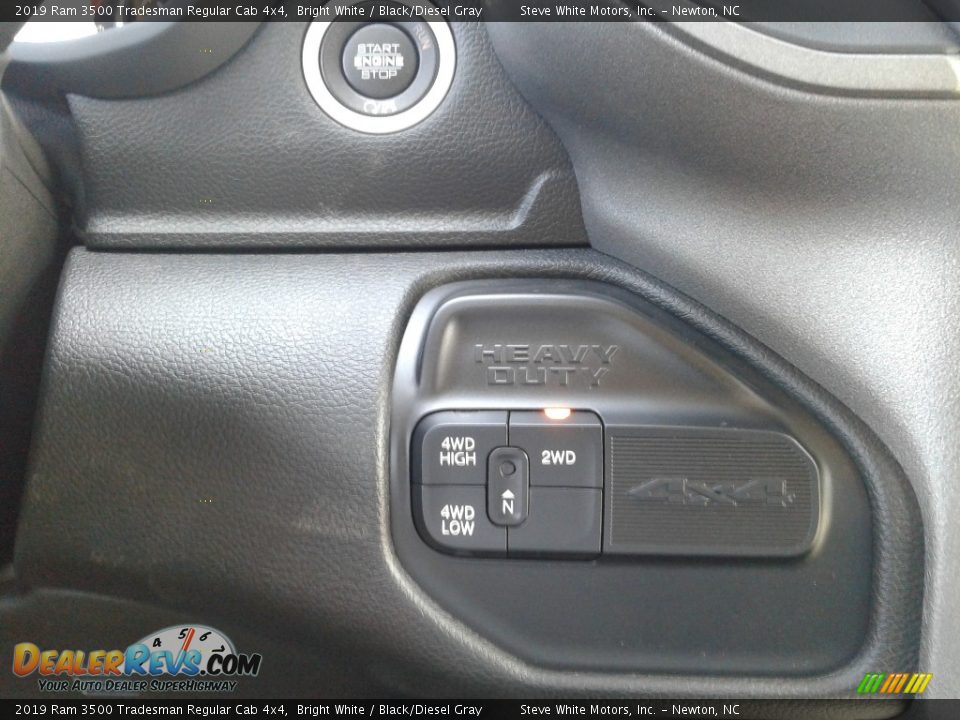 2019 Ram 3500 Tradesman Regular Cab 4x4 Bright White / Black/Diesel Gray Photo #22